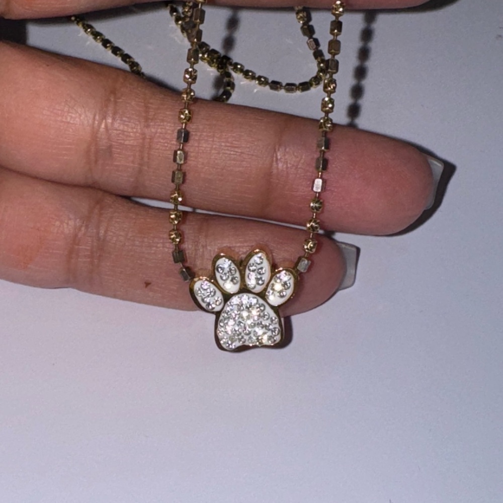 14k Yellow Gold Vermeil Paw Urn Pendant, Keepsake Urn for pets, Pet Ash Holder - Picture 7 of 7